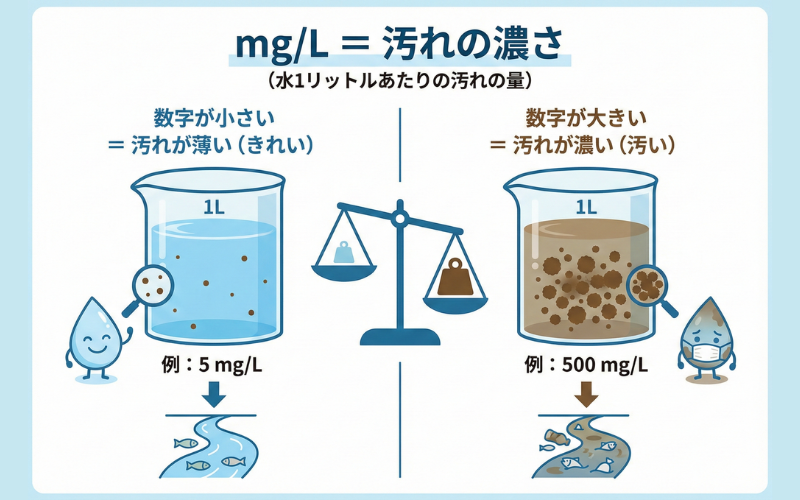 BODの「mg/L」ってどれくらい汚い？単位と負荷量を正しく理解する基礎